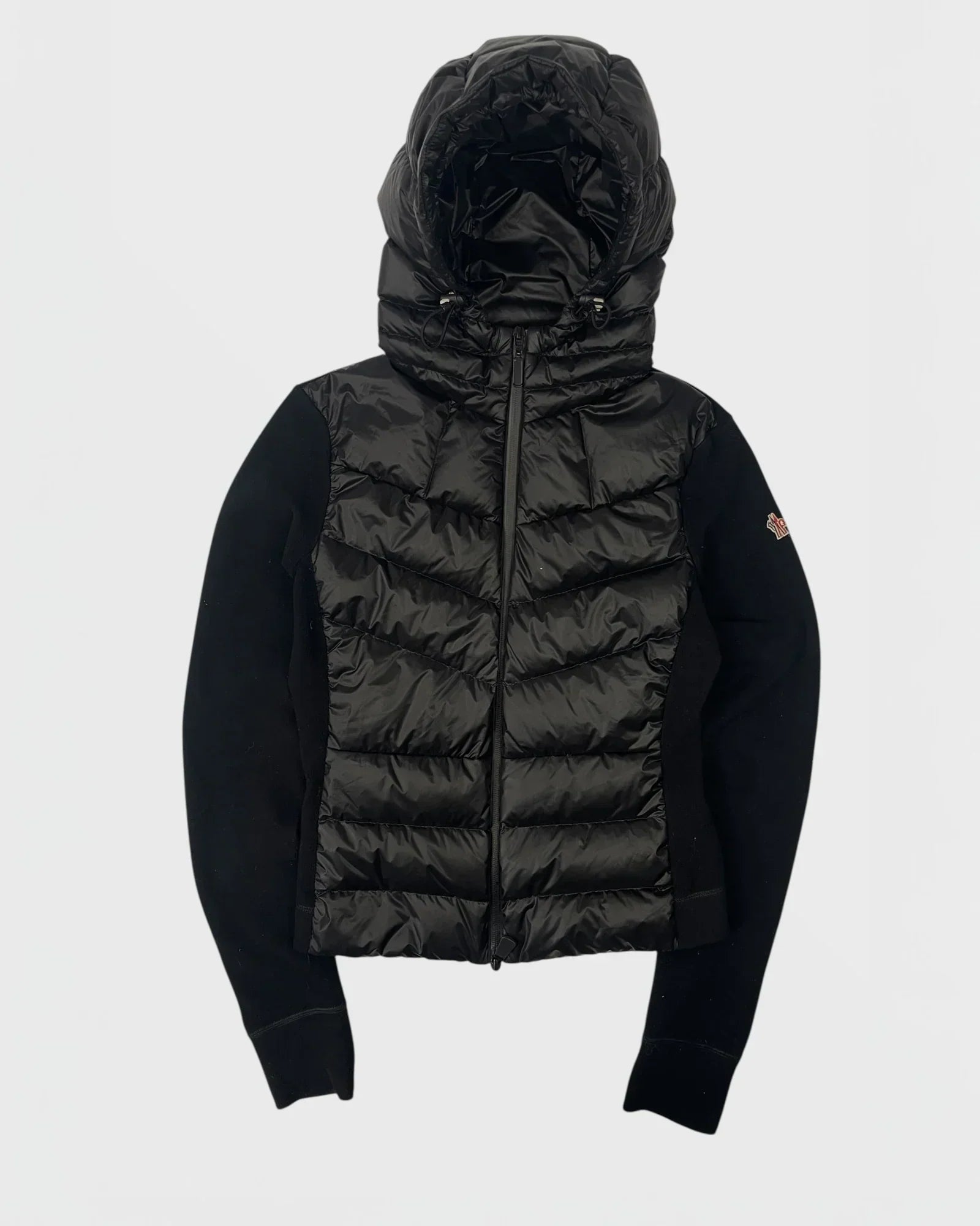 Moncler doudoune bi-matière cardigan femme