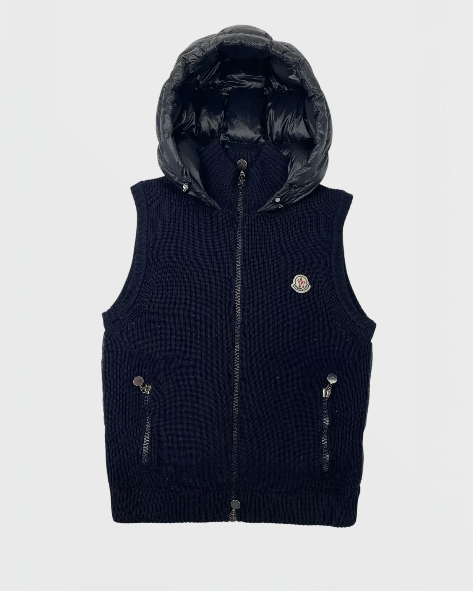 Moncler doudoune sans manches bi matière