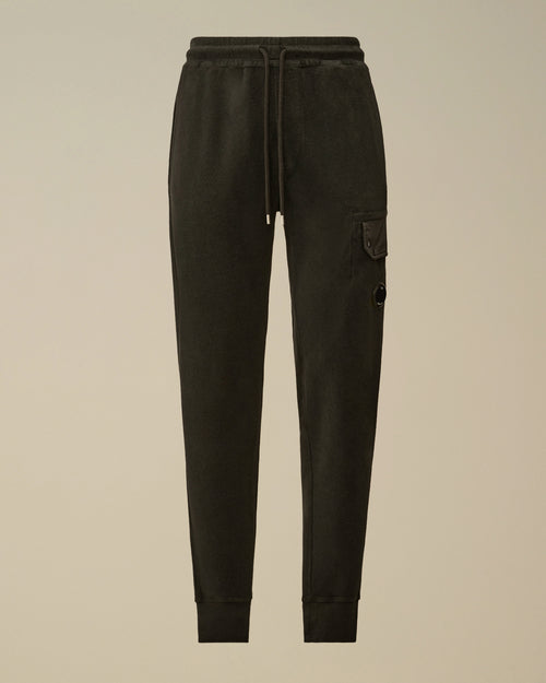 Brushed Emerized Diagonal Fleece Lens Sweatpants - Grey - XS