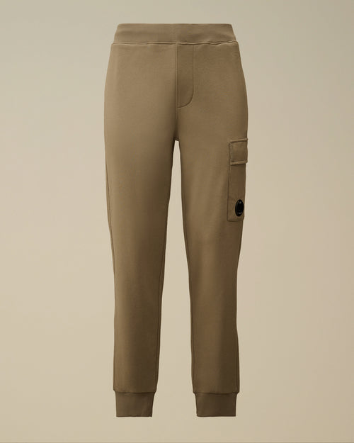 Diagonal Raised Fleece Lens Sweatpants - Beige - XS